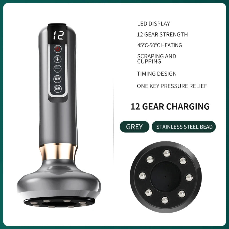 Cellulite Electric Cupping Vacuum Massager - Infrared Heat Body Massager