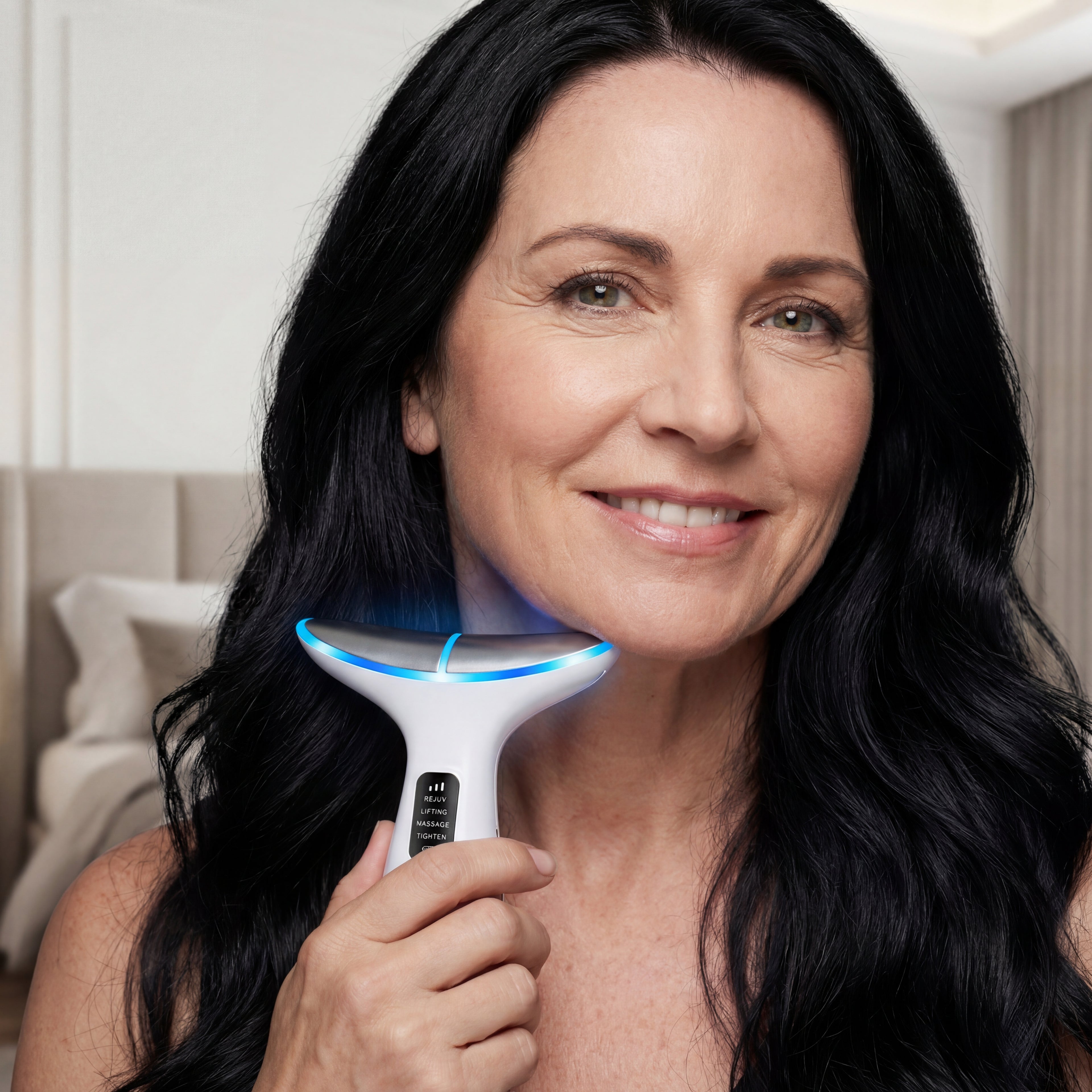 Microcurrent Neck Face Lifting Beauty Device - Neck Firming Massage Beauty Instrument - Tighten Skin Care Tool