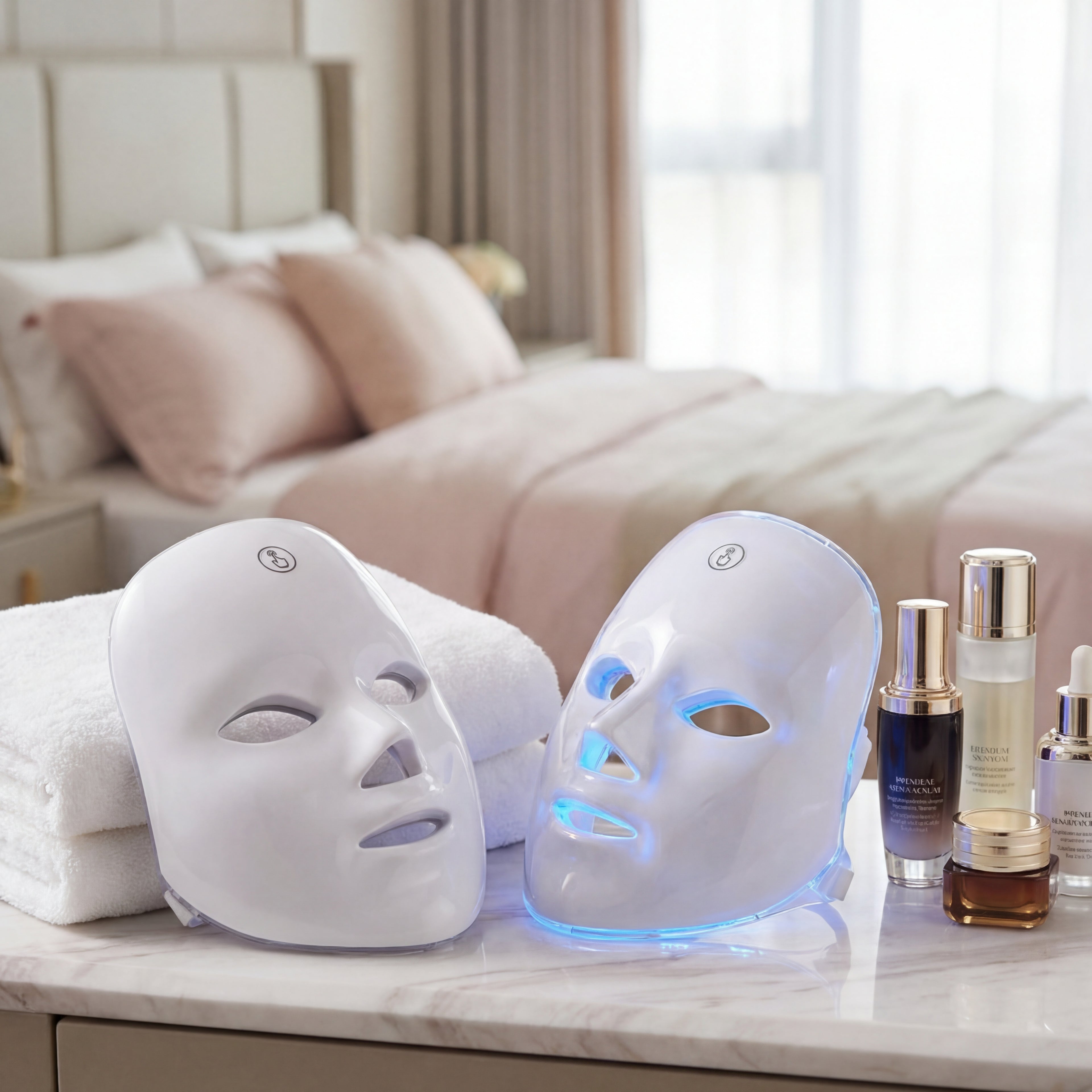 Rechargeable - 7-color - LED Face Mask Facial Care Tool