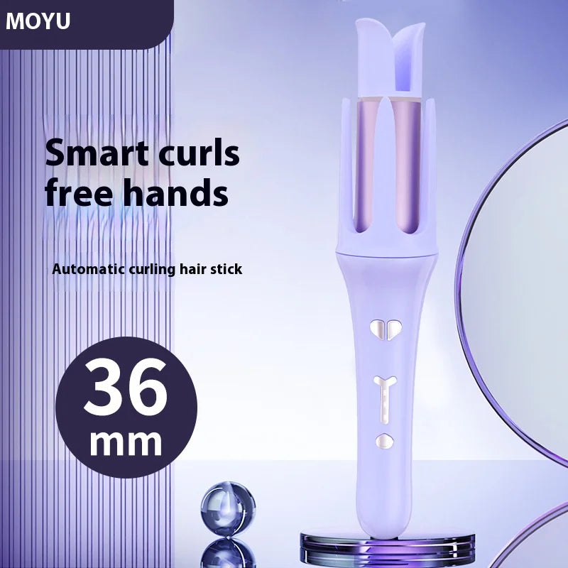 2 in 1 Automatic Hair Curler - 32mm Automatic Rotating Ceramic Curler - Professional Wand Curler
