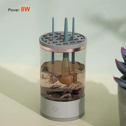 Makeup Brush Cleaner - USB Powered Electric Make-Up Brush Cleaner - Dryer Dust-Proof for All Size Beauty Makeup Brushes Set