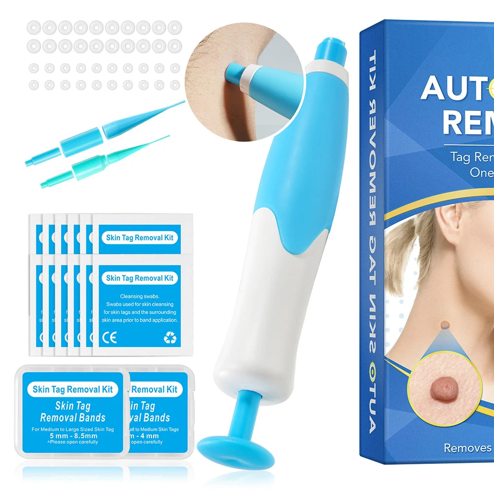 2 IN 1 Auto Micro Skin Tag Remover - Standard And Micro Skin Tag Removal Kit - Mole Wart Remover - Face Care Beauty Tool