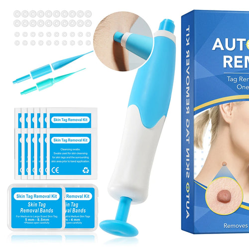2 IN 1 Auto Micro Skin Tag Remover - Standard And Micro Skin Tag Removal Kit - Mole Wart Remover - Face Care Beauty Tool