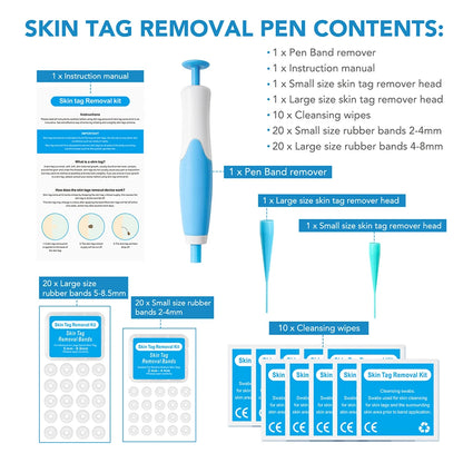 2 IN 1 Auto Micro Skin Tag Remover - Standard And Micro Skin Tag Removal Kit - Mole Wart Remover - Face Care Beauty Tool