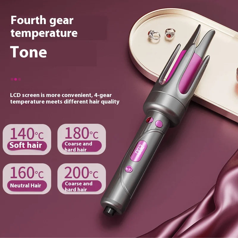 2 in 1 Automatic Hair Curler - 32mm Automatic Rotating Ceramic Curler - Professional Wand Curler