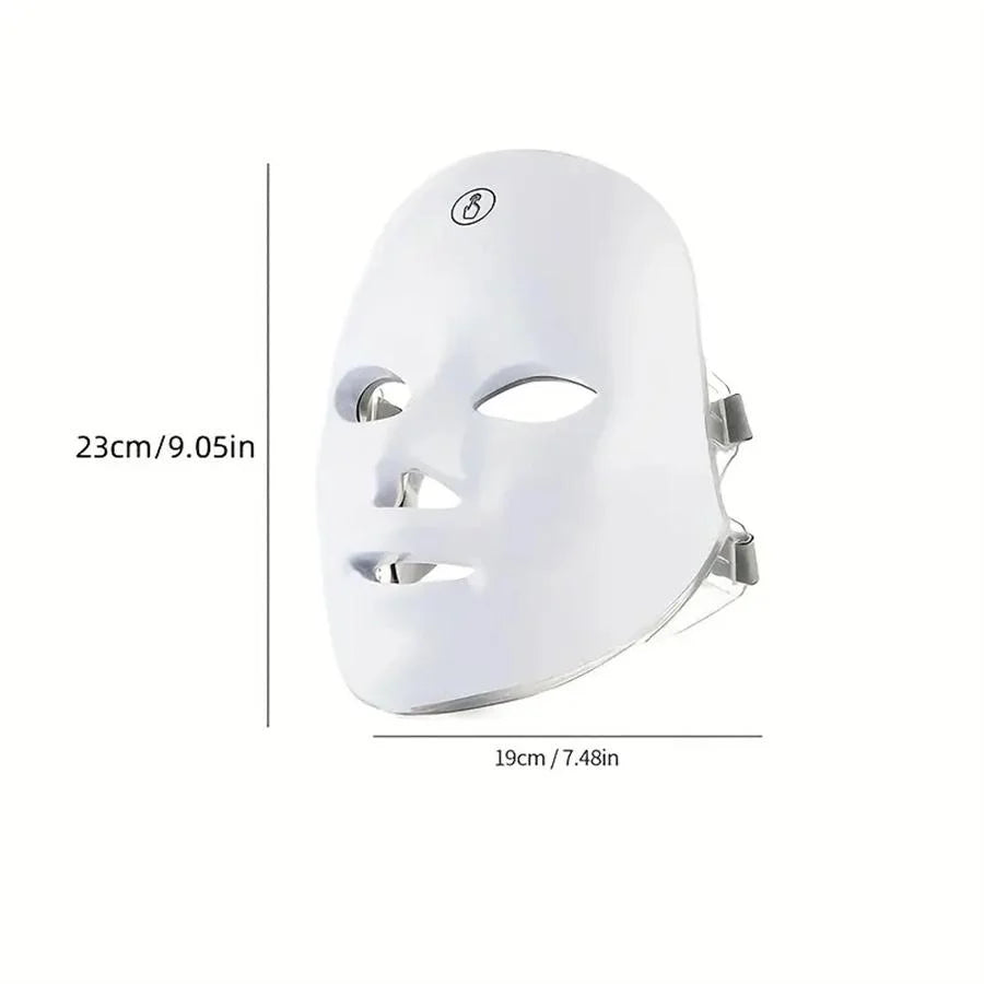Rechargeable - 7-color - LED Face Mask Facial Care Tool