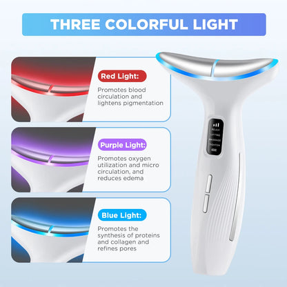 Microcurrent Neck Face Lifting Beauty Device - Neck Firming Massage Beauty Instrument - Tighten Skin Care Tool