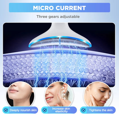 Microcurrent Neck Face Lifting Beauty Device - Neck Firming Massage Beauty Instrument - Tighten Skin Care Tool