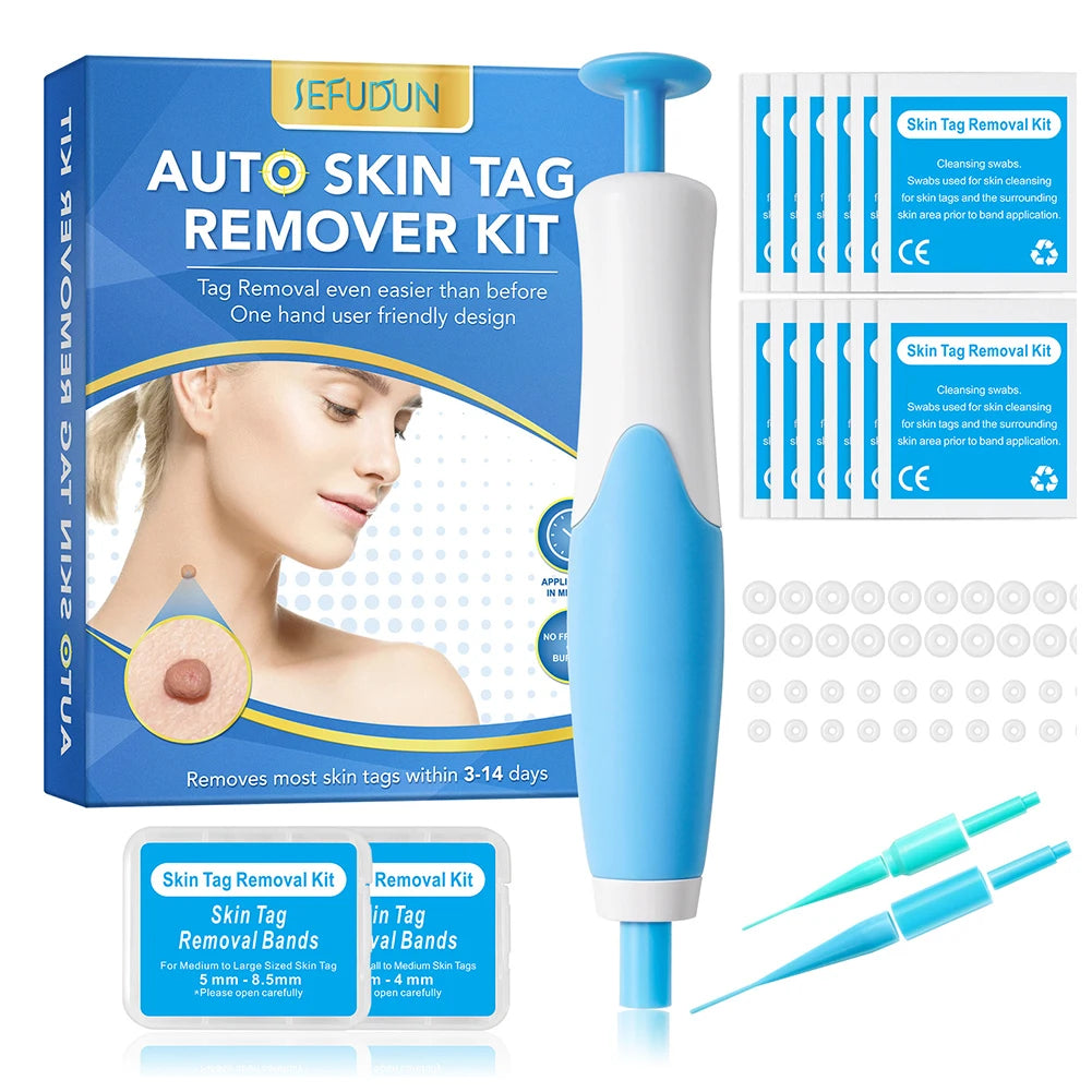 2 IN 1 Auto Micro Skin Tag Remover - Standard And Micro Skin Tag Removal Kit - Mole Wart Remover - Face Care Beauty Tool